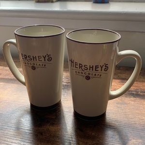 Two Hershey’s chocolate tall mugs